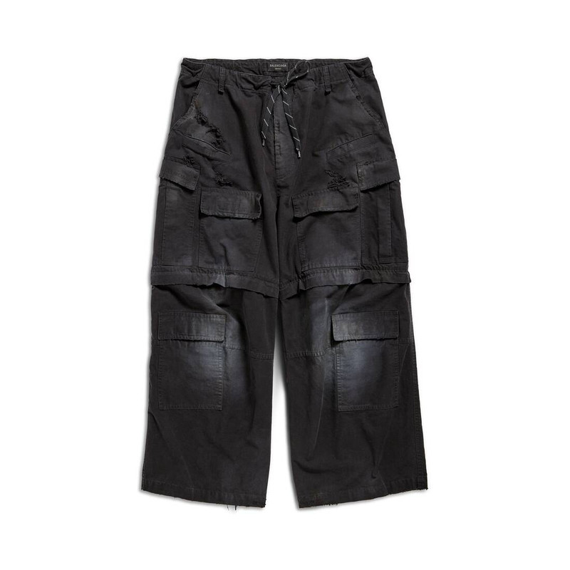 Balenciaga Large Cargo Pants in Black 1