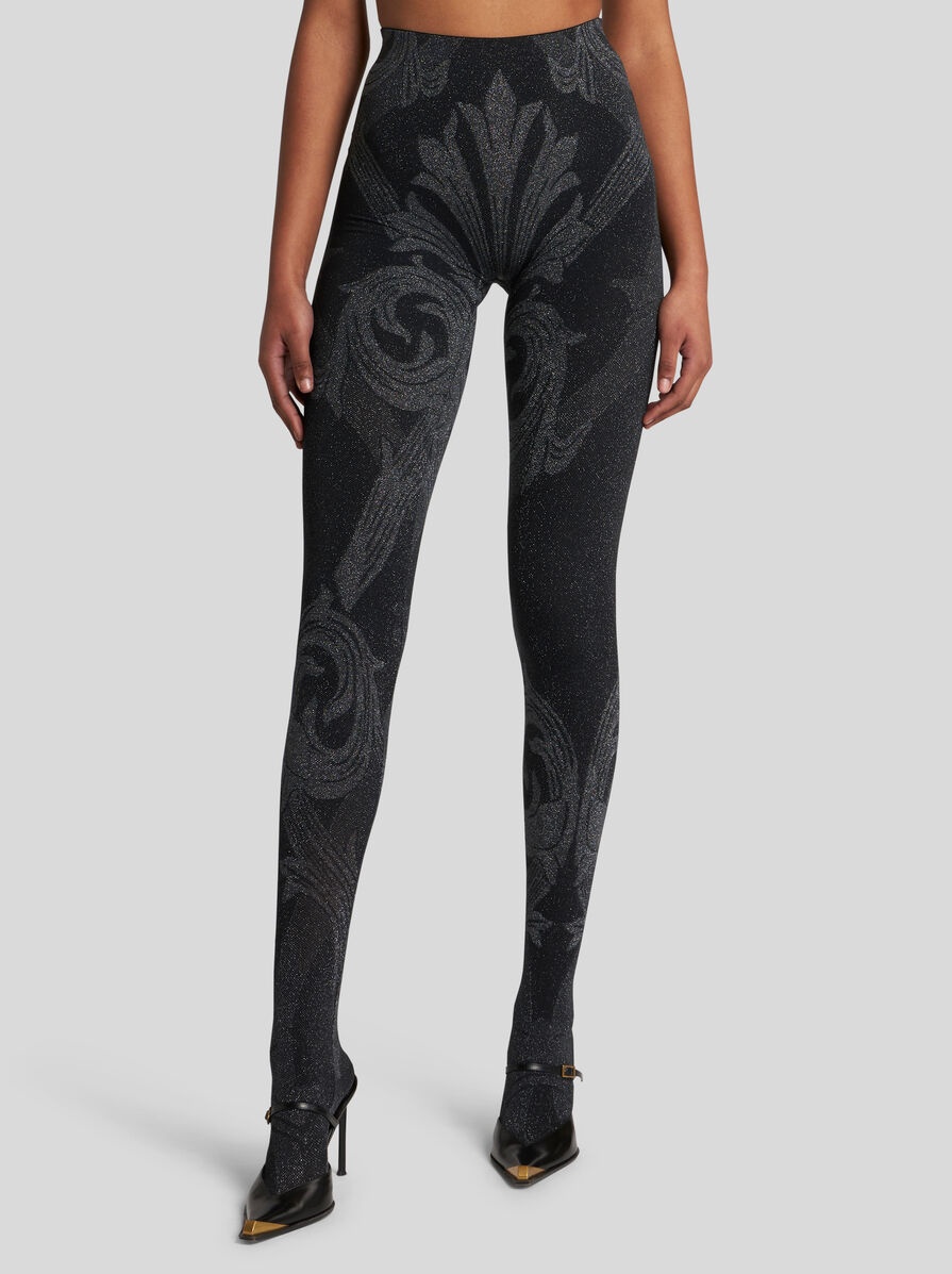 METALLIC JACQUARD TIGHTS - 2
