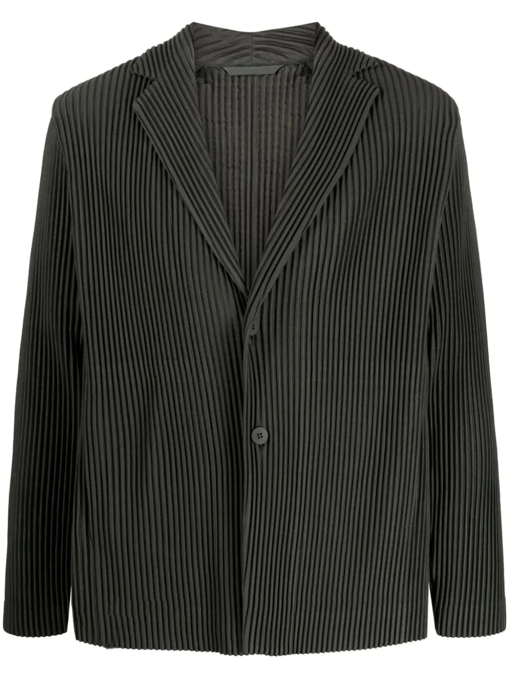 TAILORED PLEATED BLAZER - EBONY KHAKI - 1