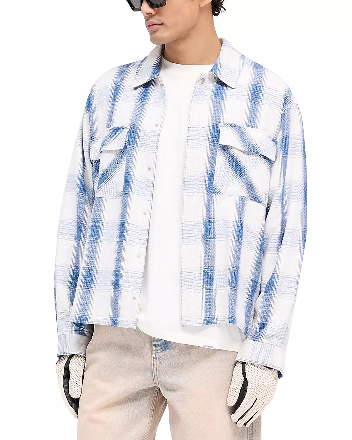 Oversized Fit Season Flannel Plaid Shirt - 5