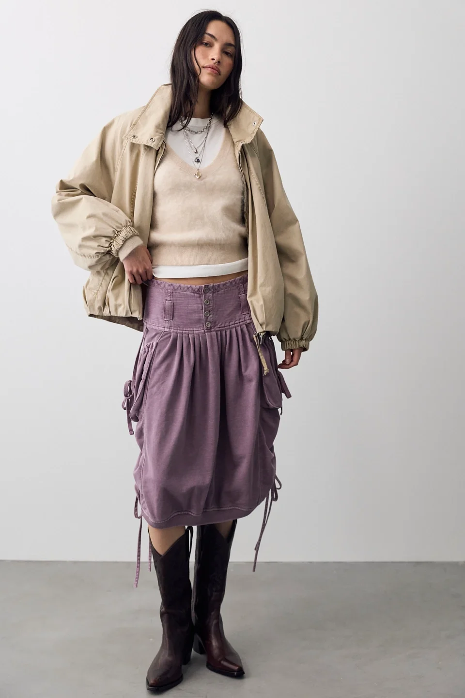 We The Free Nightshade Knit Midi Skirt - 1