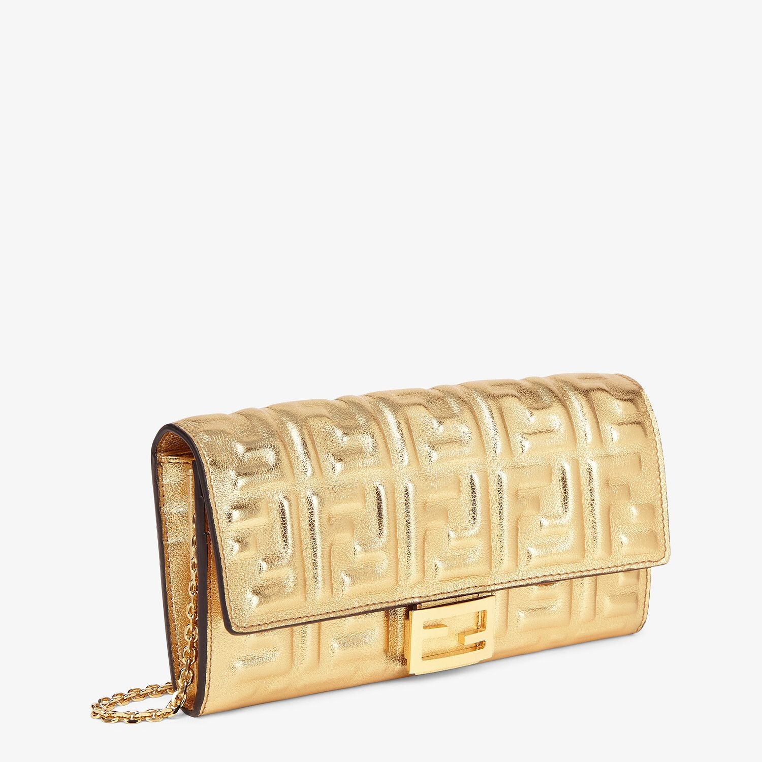 Golden leather wallet - 2