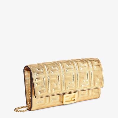 FENDI Golden leather wallet outlook