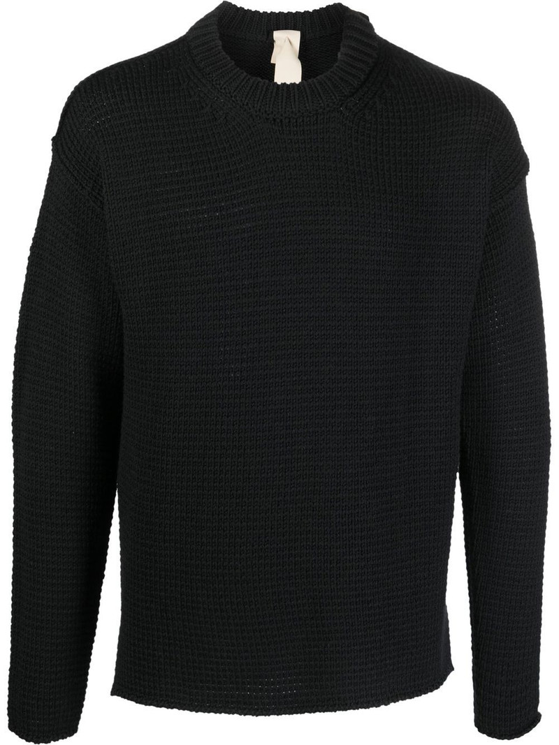 crew-neck knitted jumper 1