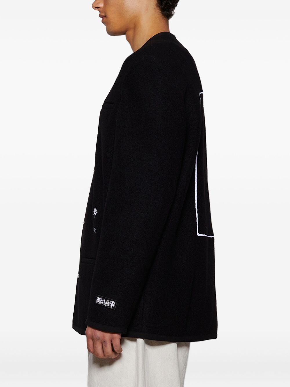 Ghost Writer button-up embroidered jacket - 4