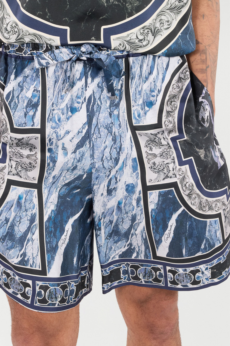 Short With Marble Print And Accents 6