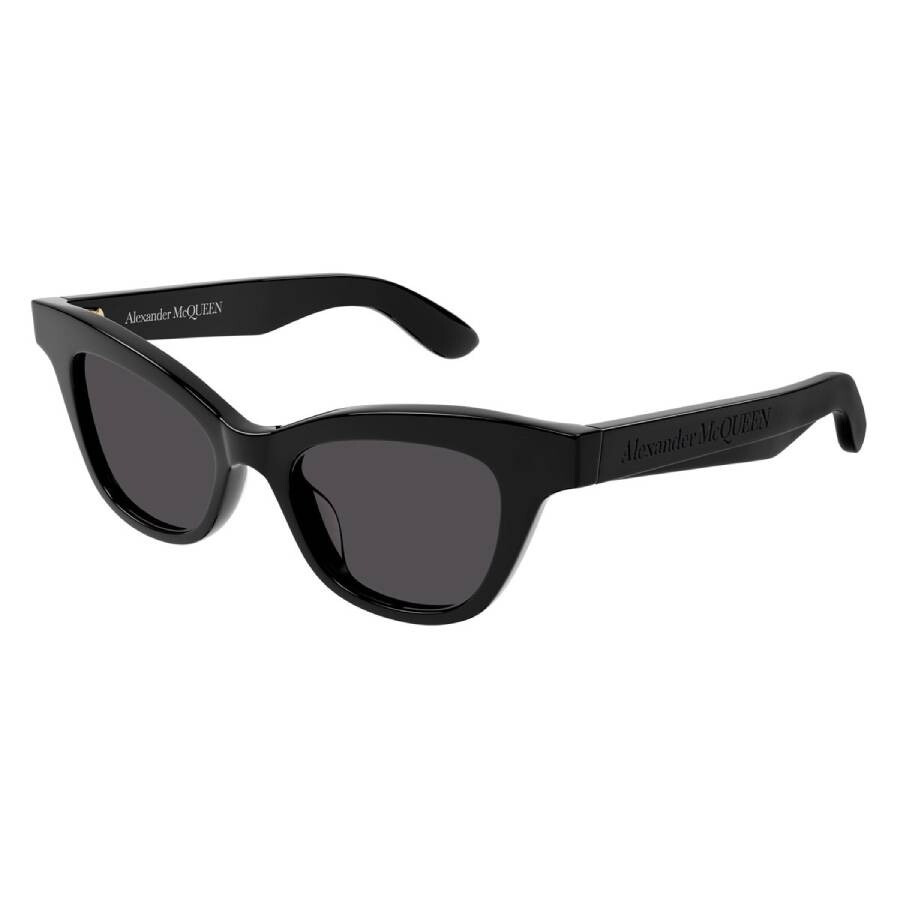 Alexander McQueen Gray Cat Eye Ladies Sunglasses AM0381S 001 47 - 2