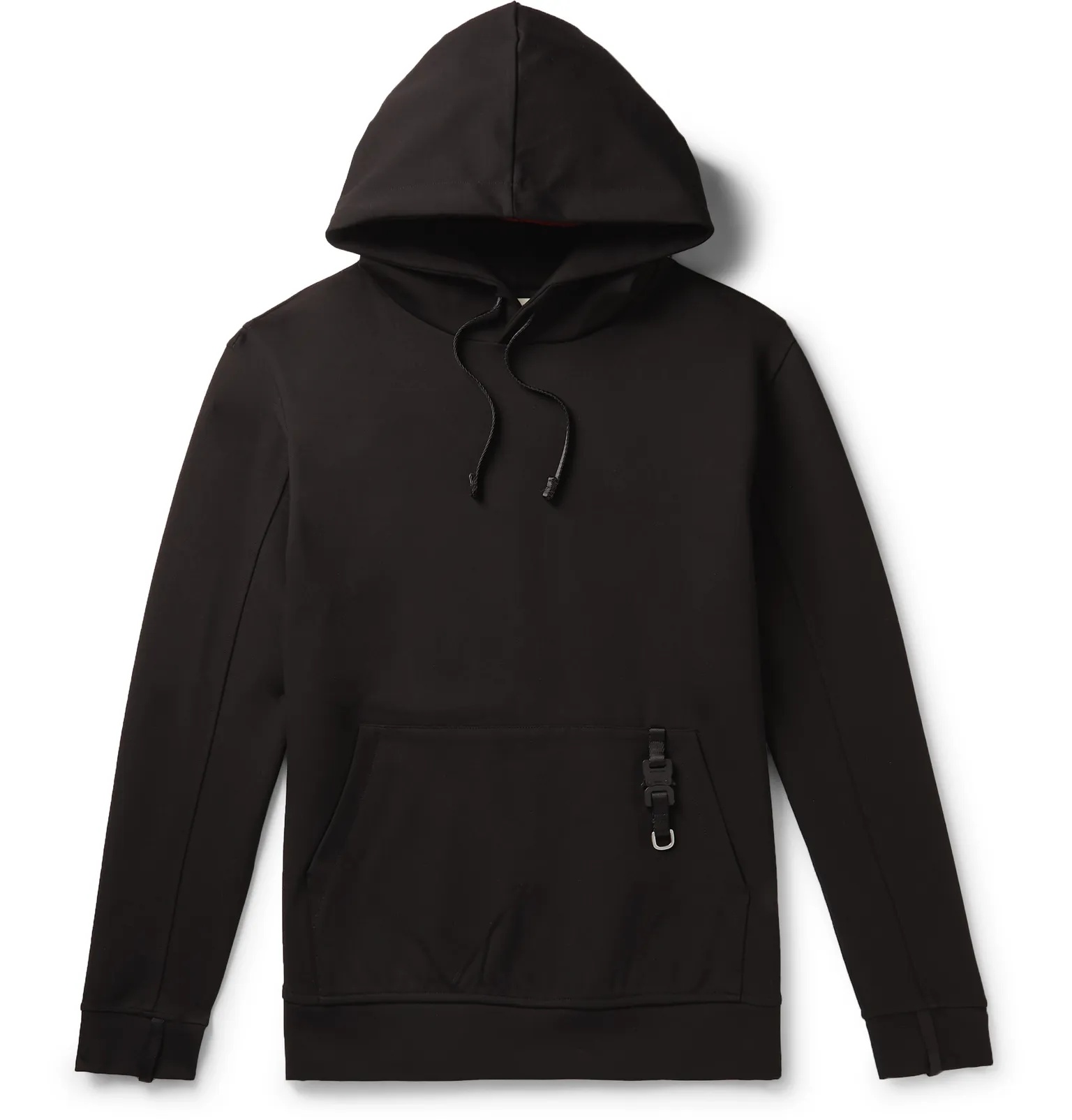 Buckle-Detailed Neoprene Hoodie - 1