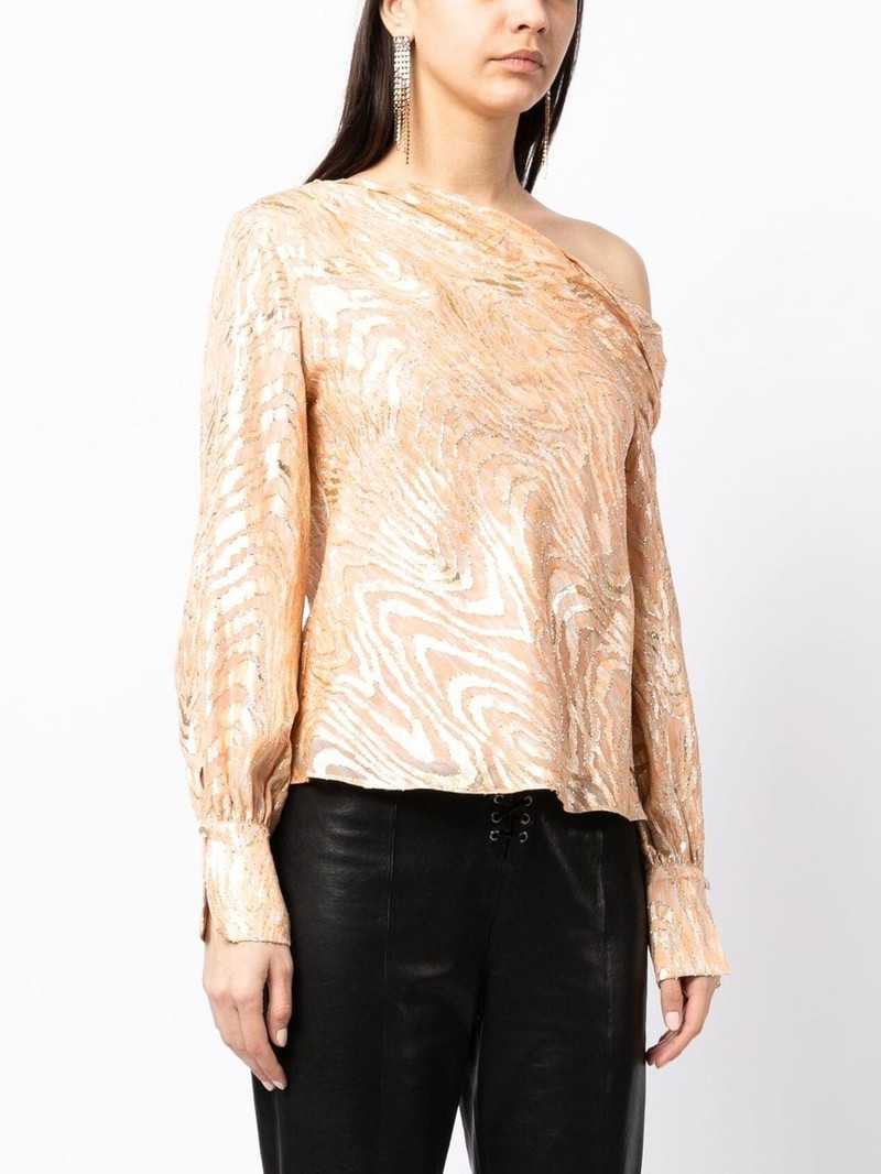Alice Moire abstract-print blouse 3