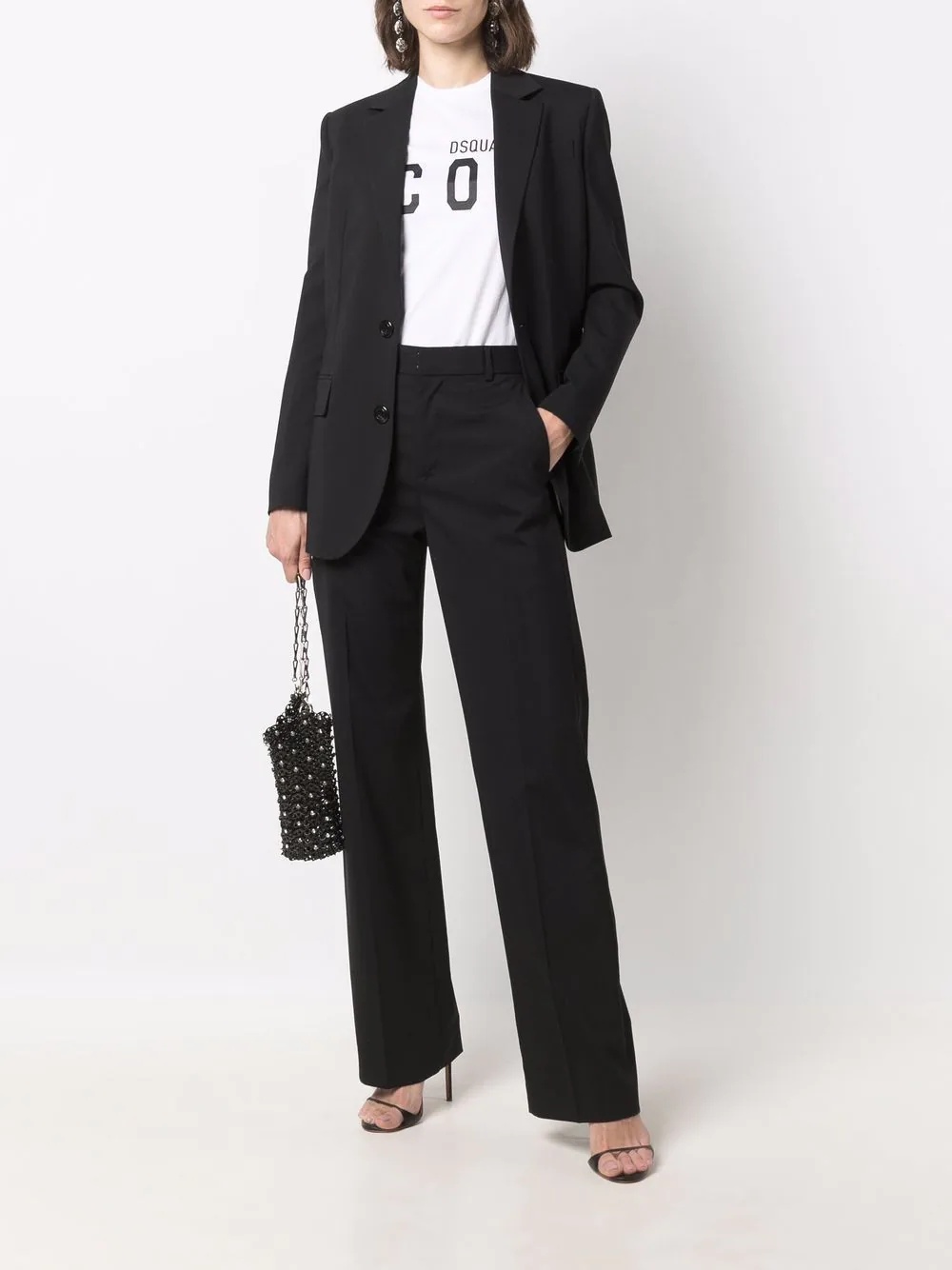 wide-leg two-piece suit - 2