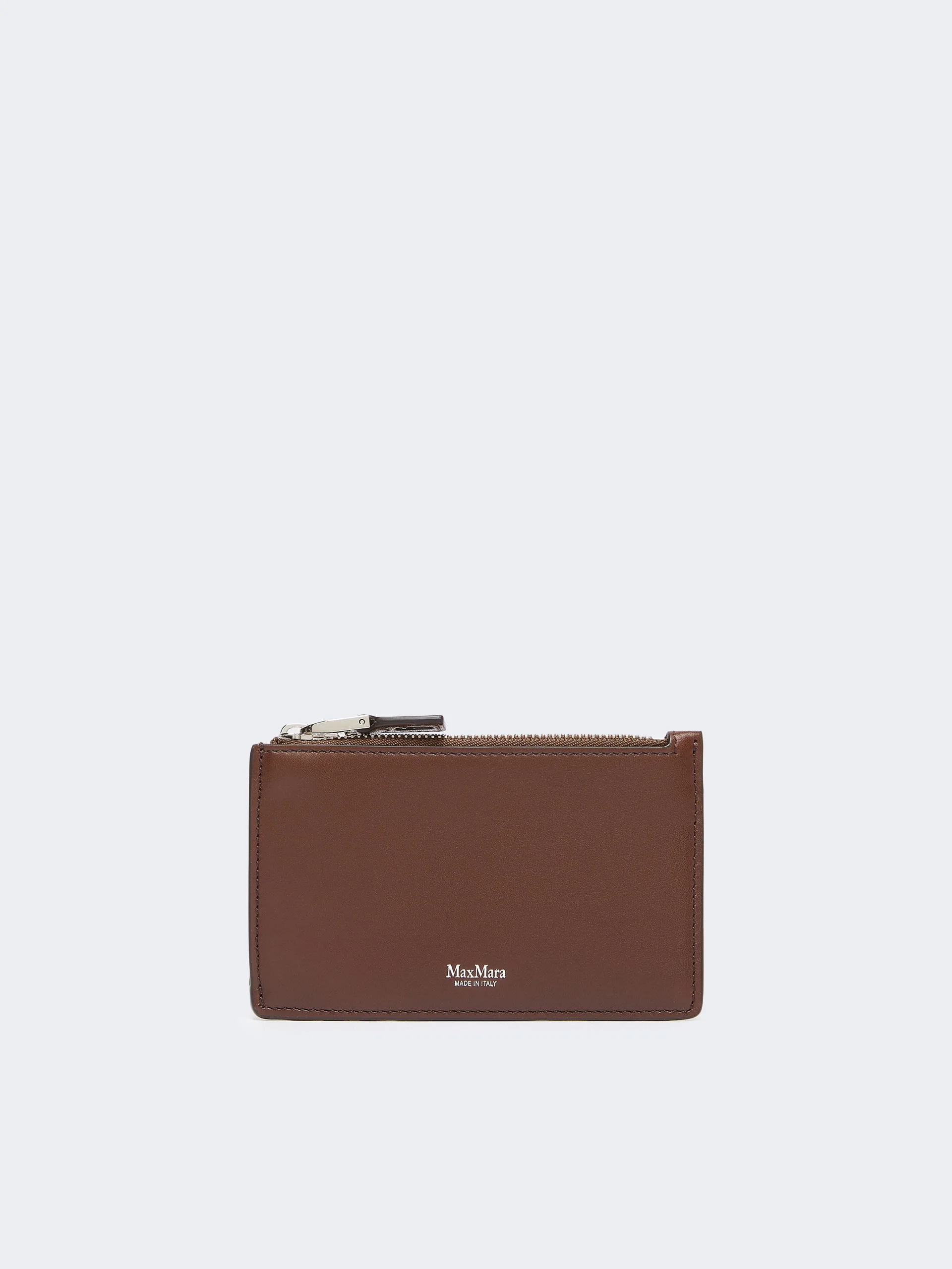 CARDHOLDER Leather card holder - COCOA - 1