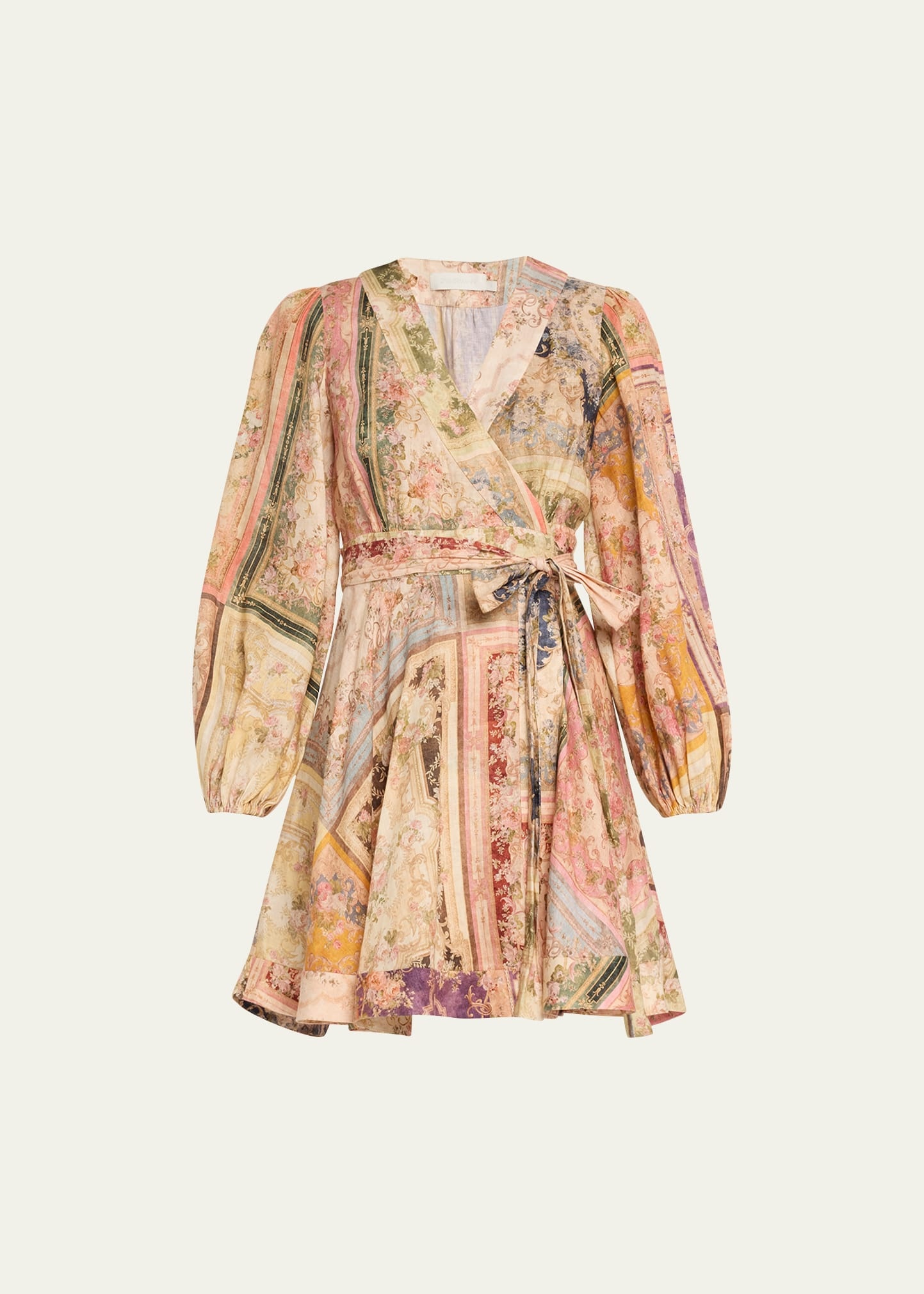 Zimmermann August Wrap Mini Dress | bergdorfgoodman | REVERSIBLE