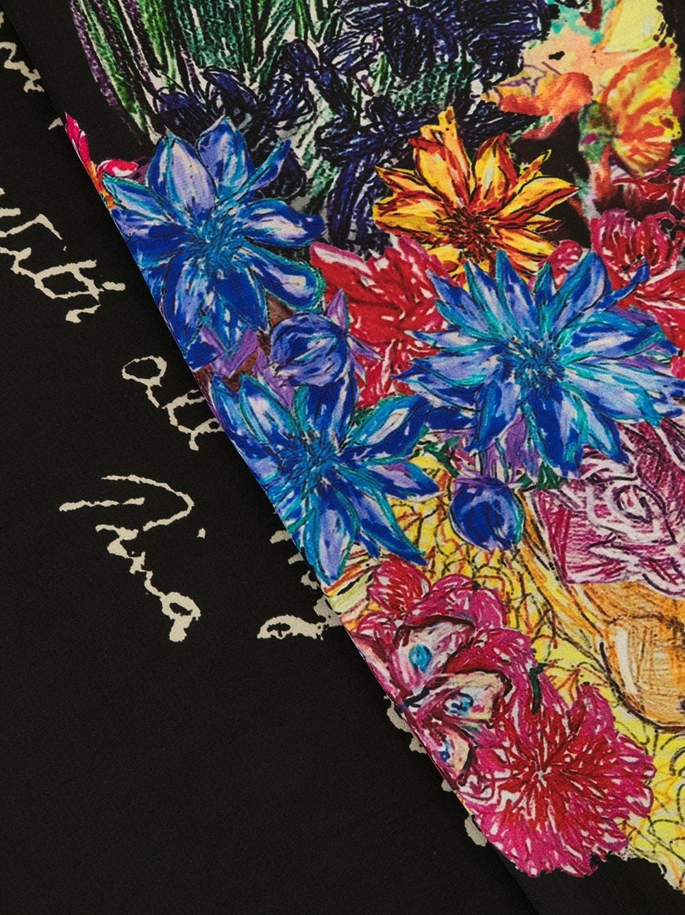 floral-print silk bandana - 3