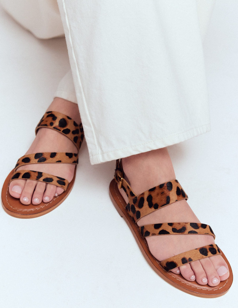 BODEN Asymmetric Sandal-Leopard outlook