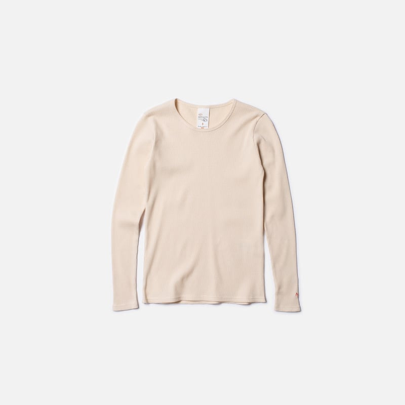 Jessy Rib LS T-Shirt Egg White - 4