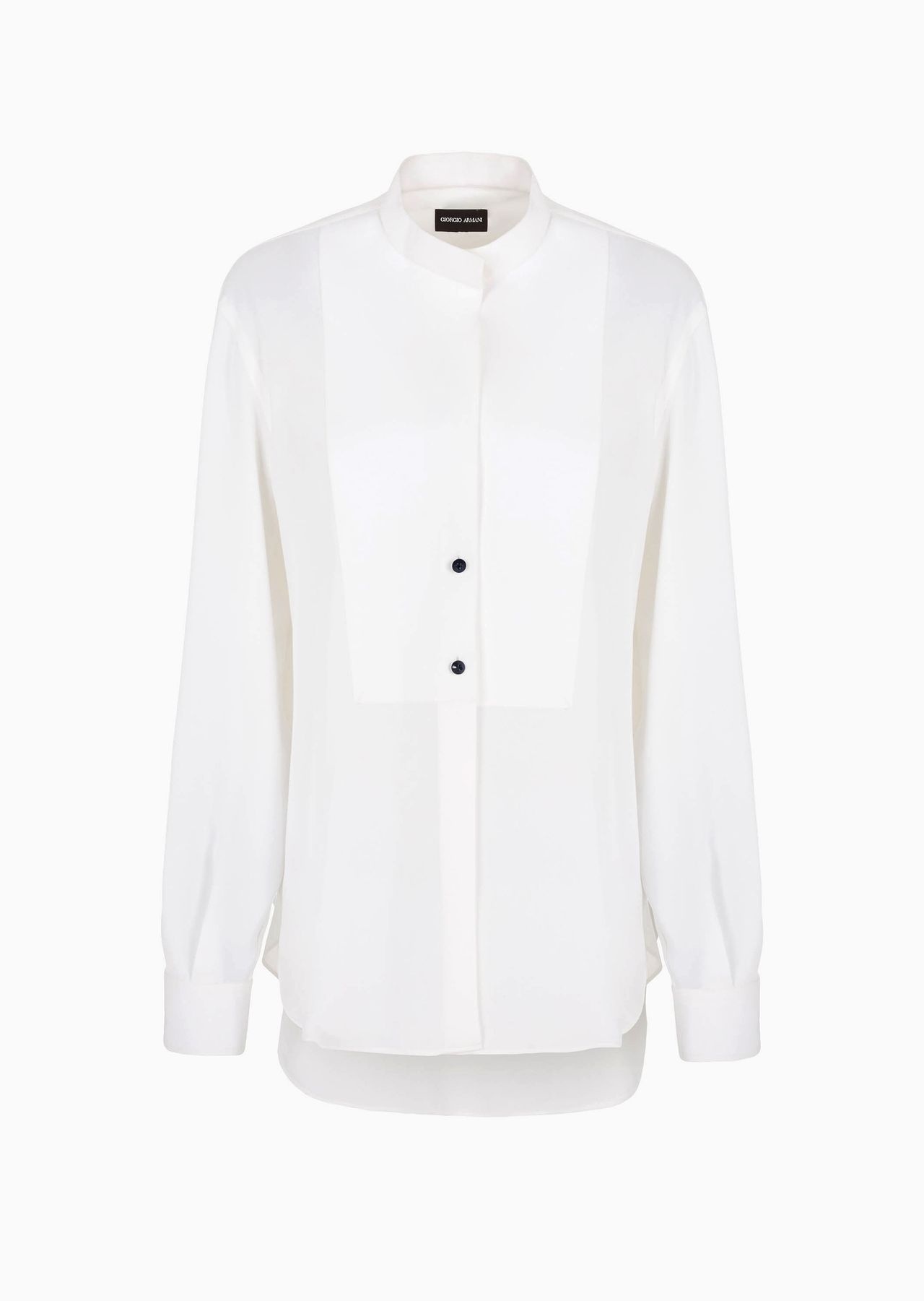 Tuxedo shirt in cotton poplin - 1