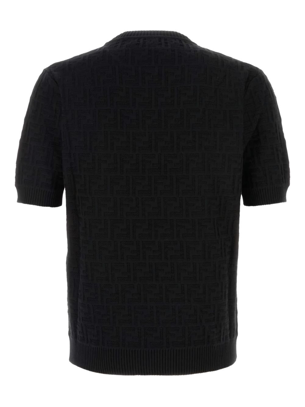 FF-pattern short-sleeve sweater - 2