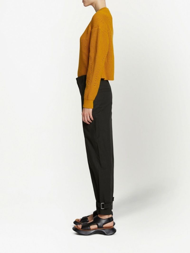 buckled-ankle tapered trousers - 3