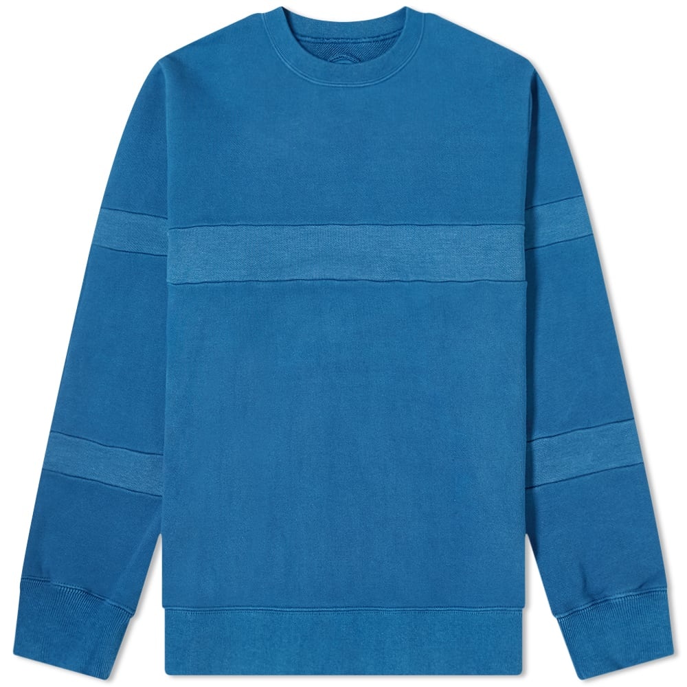 Blue Blue Japan Panel Crew Neck Sweat - 1