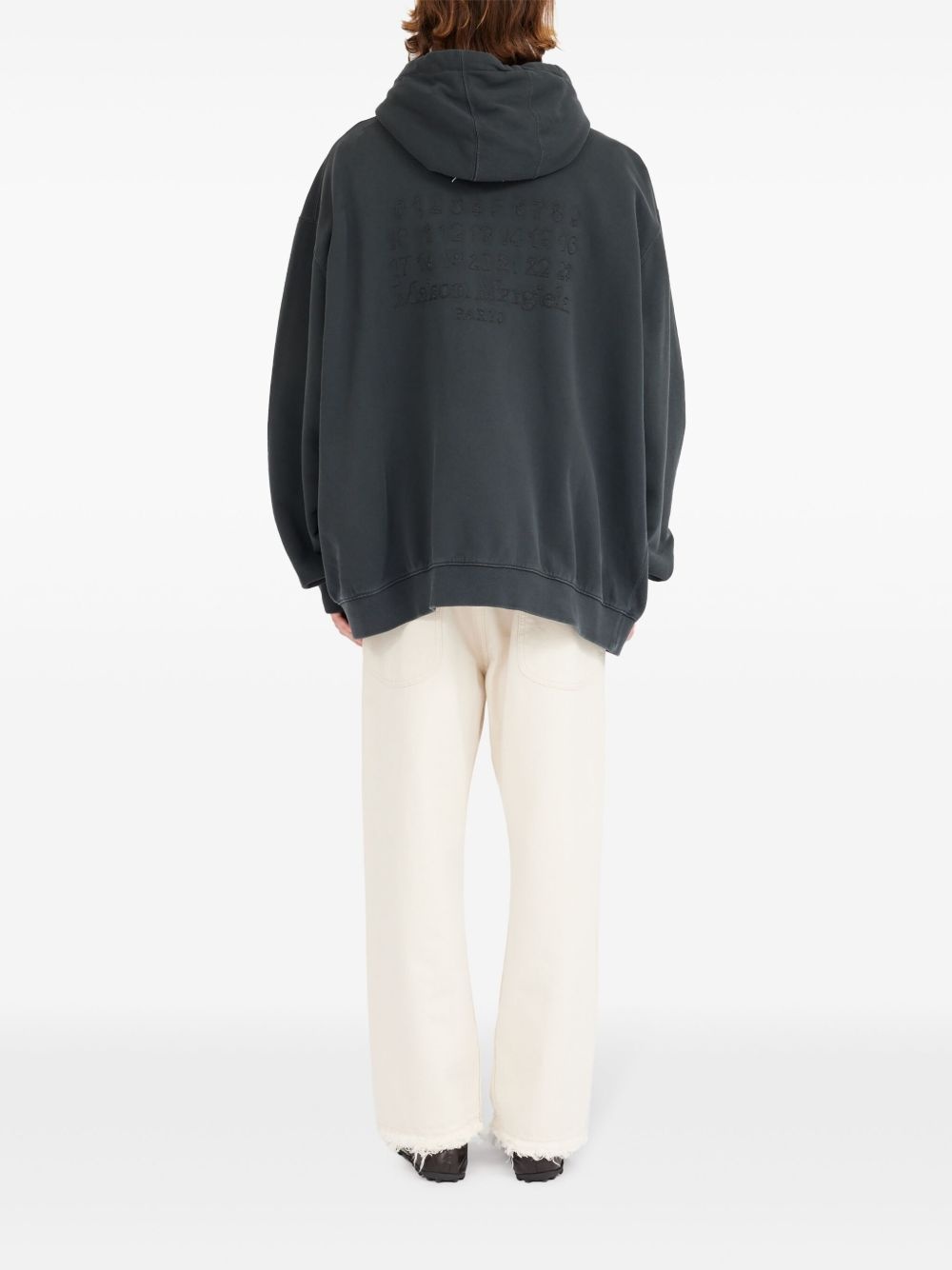 zipped drawstring hoodie - 4