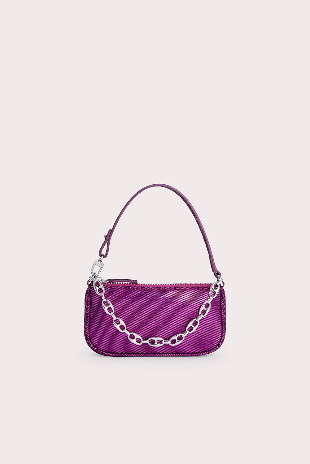 Mini Rachel Fuchsia Disco Dot Leather 1