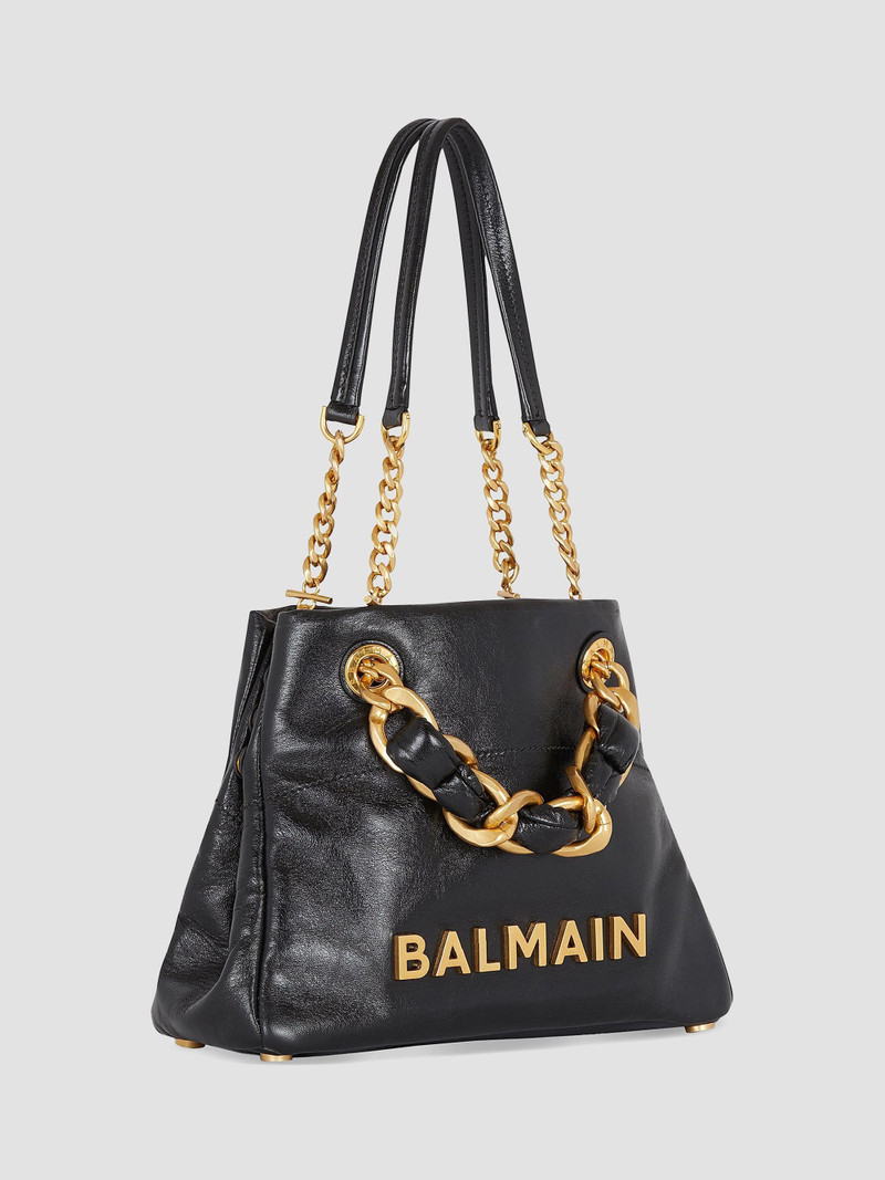 Women's 1945 Soft Cabas Crinkled Leather Bag - Noir 5