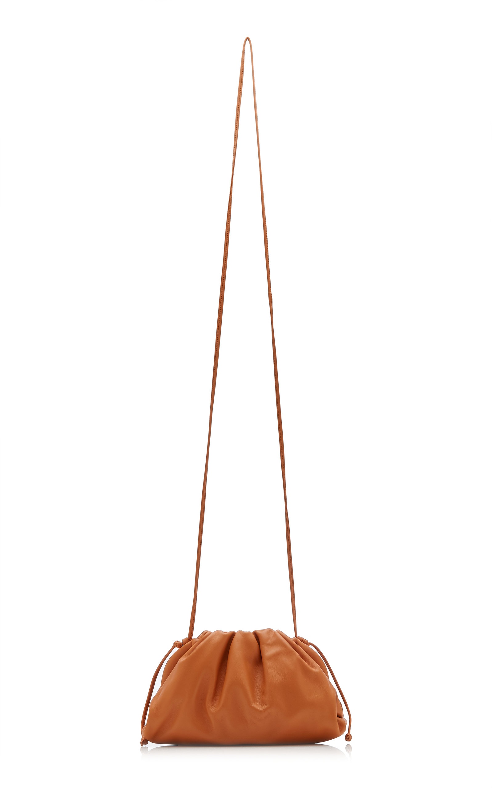 The Mini Pouch Leather Clutch tan - 1