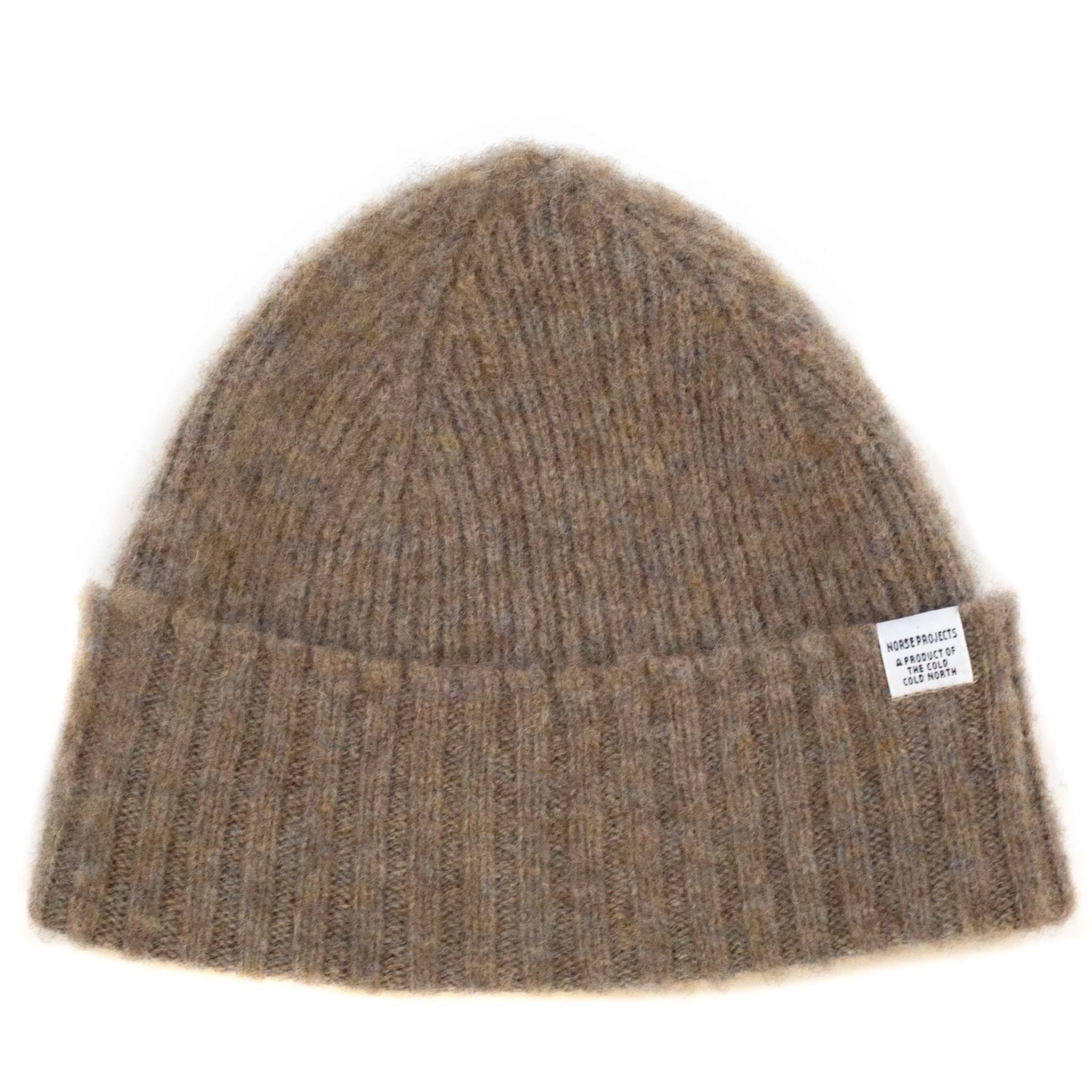 Brushed Lambswool Beanie Shale Stone - 1