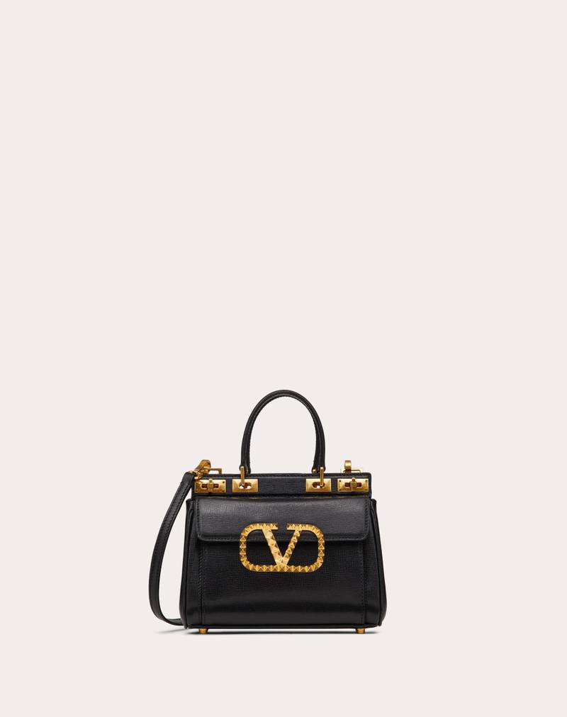 SMALL ROCKSTUD HANDBAG IN GRAINY CALFSKIN 1