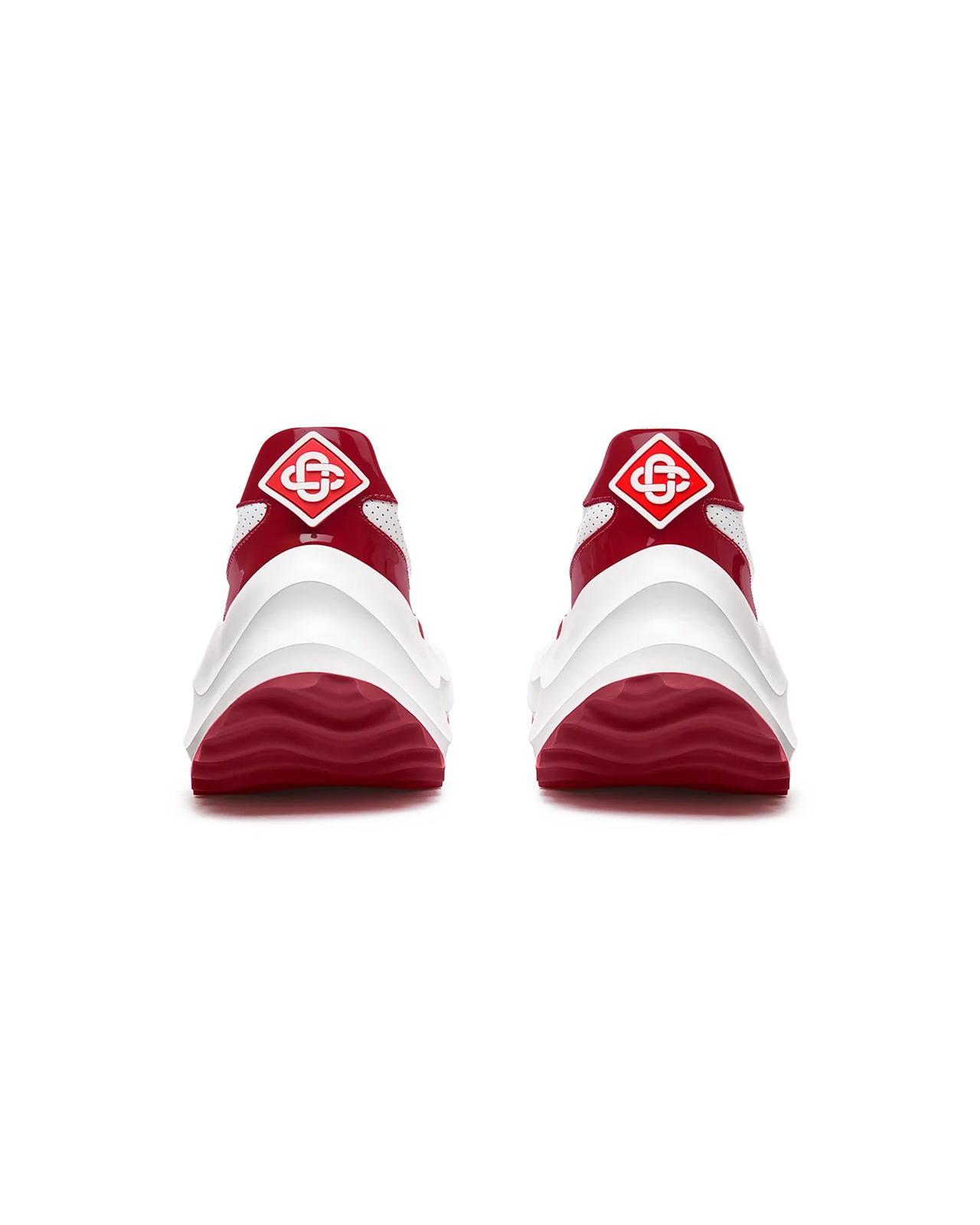 Mens Atlantis White & Haute Red Sneaker - 9