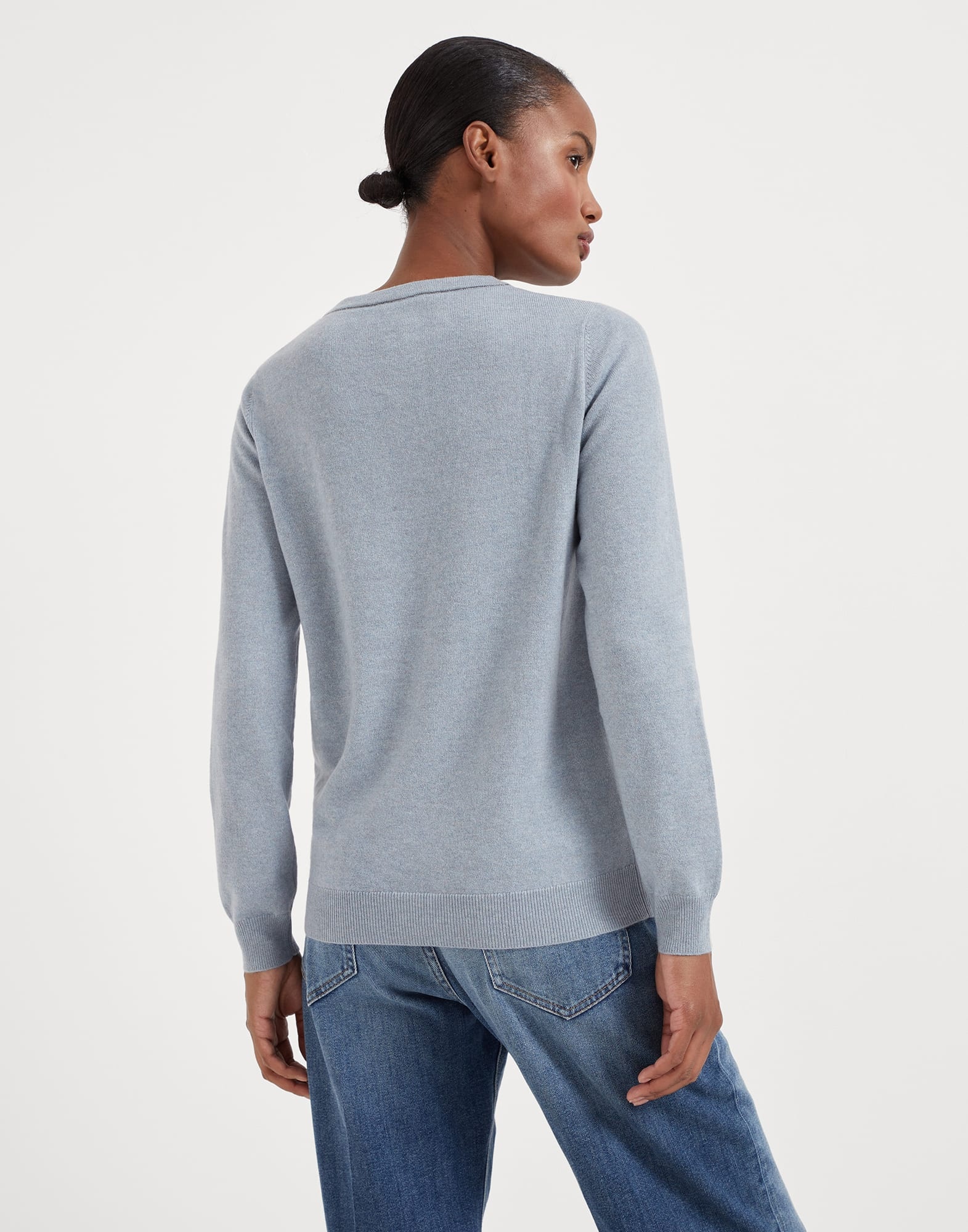 Cashmere sweater with monili - 2