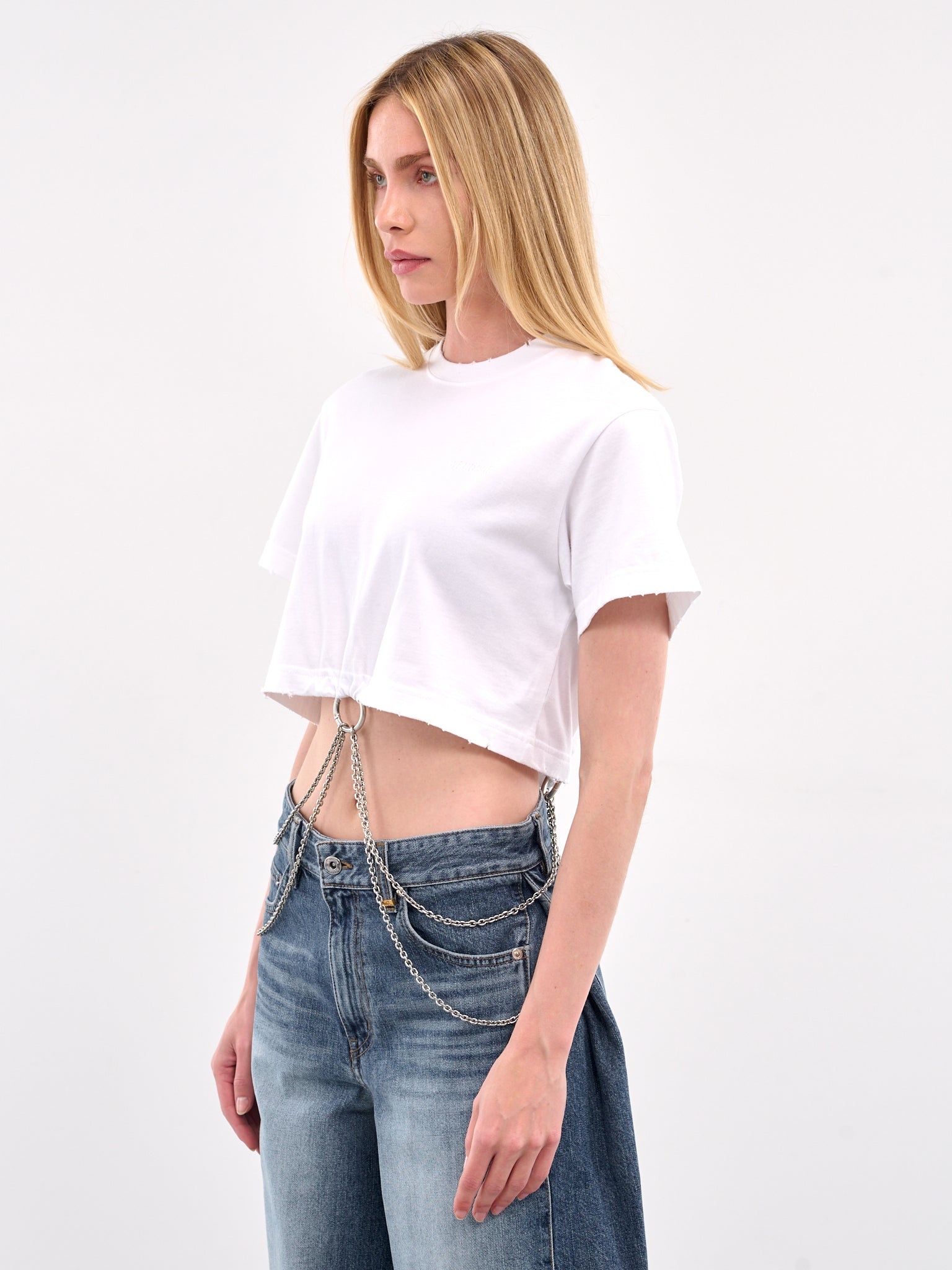 Ring & Chain Crop Tee - 2