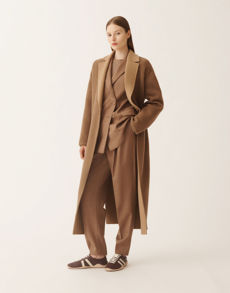 FABIANA FILIPPI Double-breasted jacket in Prince of Wales check outlook