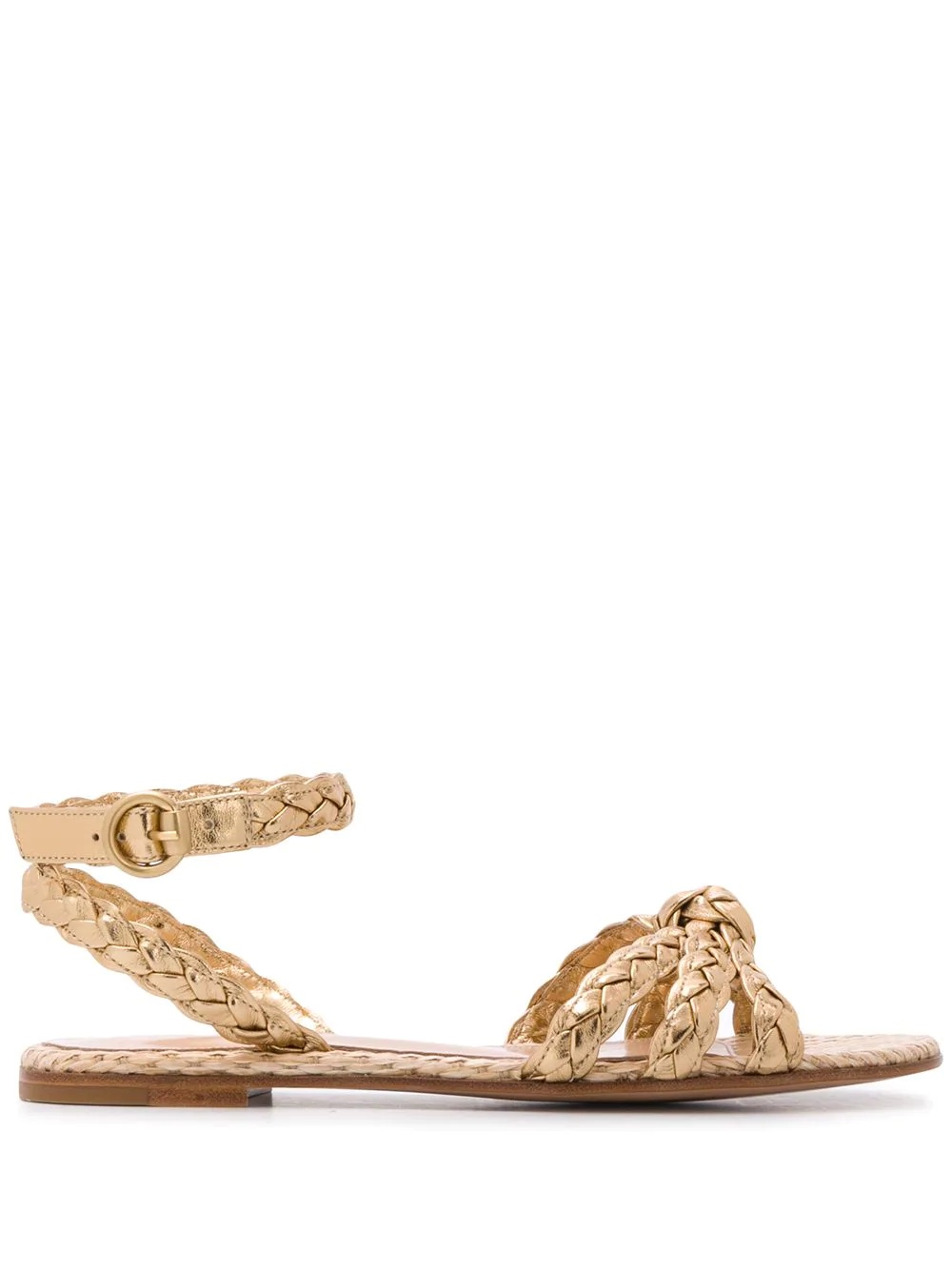 braided flat sandals - 1