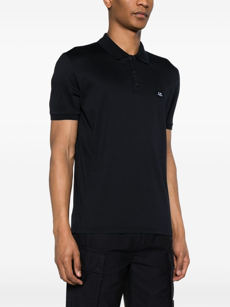 logo-patch jersey polo shirt 3