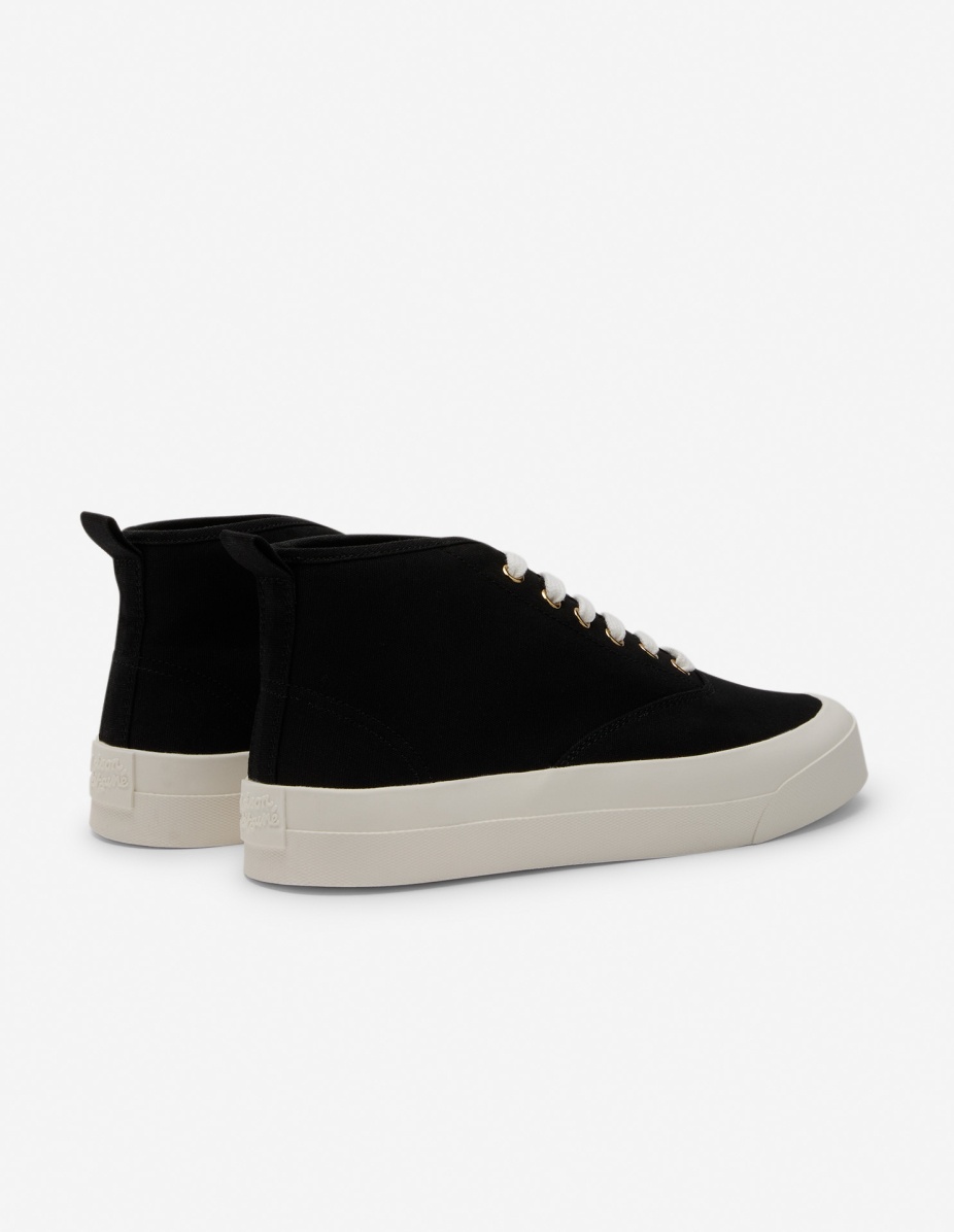 HIGH TOP CANVAS LACE-UP SNEAKERS - 3