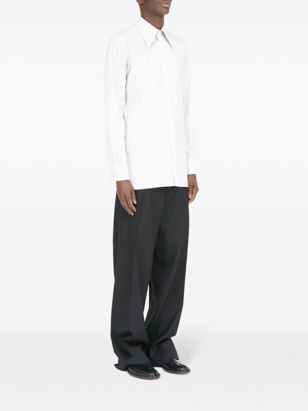 pinstripe cotton poplin shirt - 3