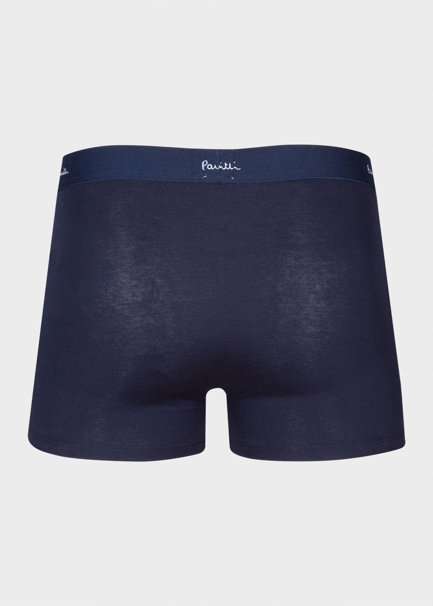 Navy Organic Cotton Low-Rise Boxer Briefs Three Pack - 4