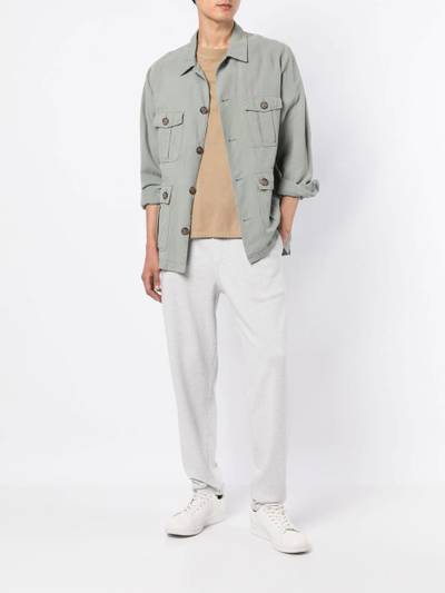 Brunello Cucinelli drawstring-waist track pants outlook