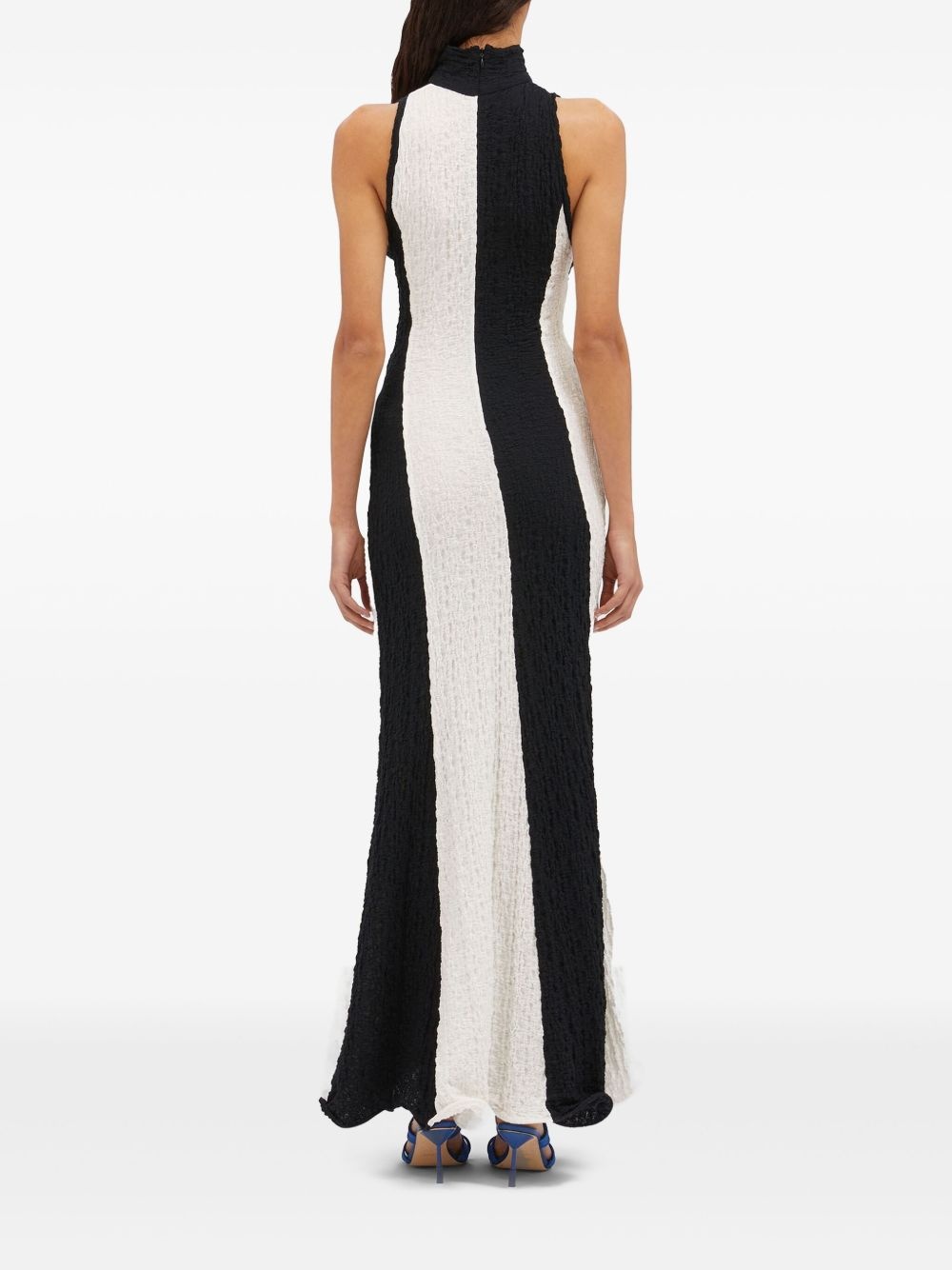 striped maxi dress - 4