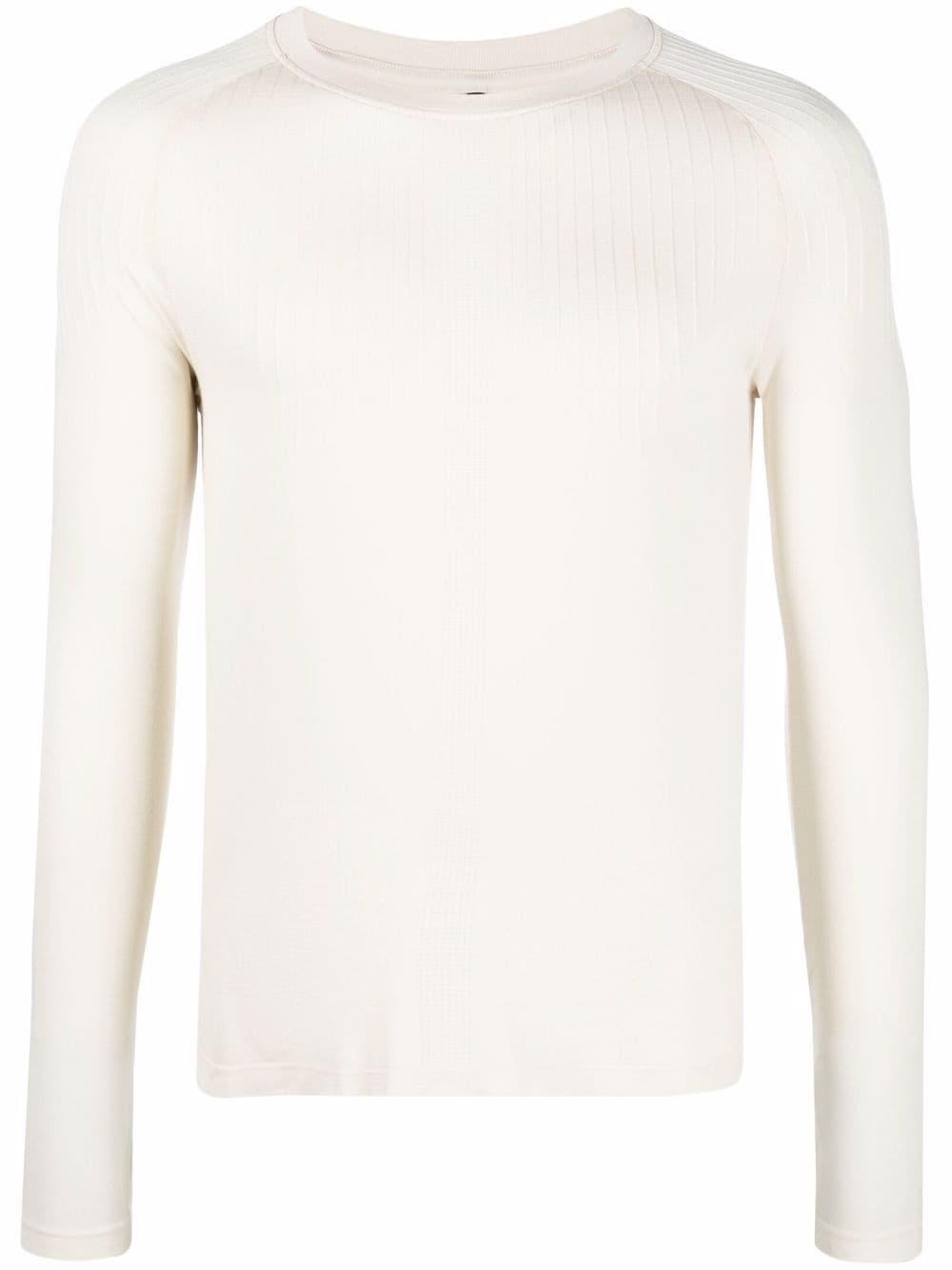 long-sleeve fitted top - 1