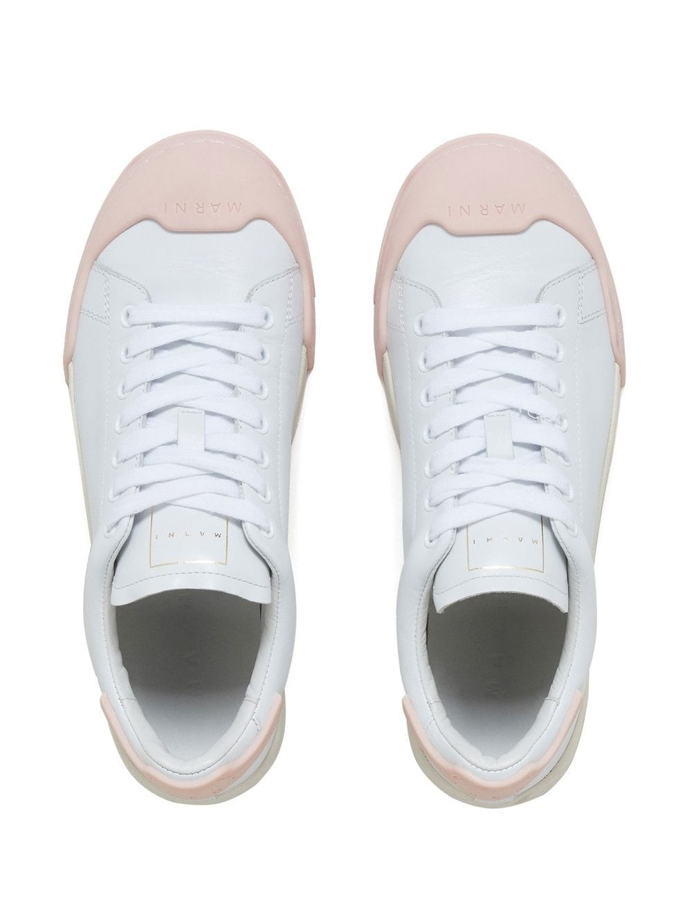 lace-up panelled sneakers - 4