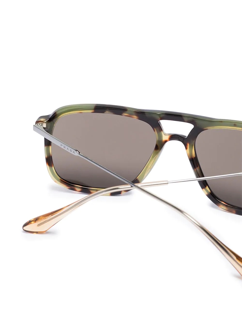 tortoiseshell aviator-frame sunglasses - 4