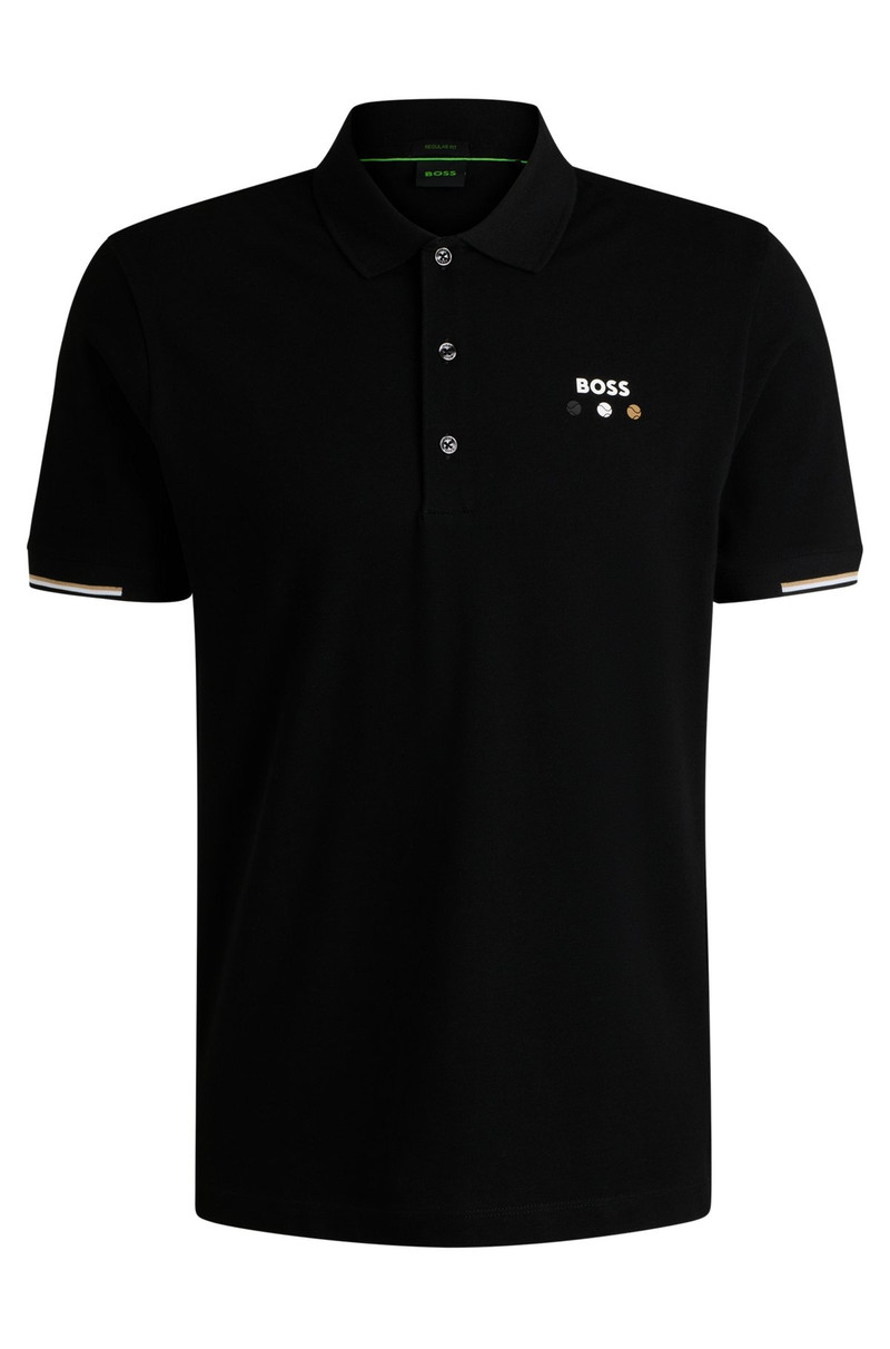 ACTIVE PADDY MERCERIZED-COTTON POLO SHIRT WITH GRID TRIMS 1