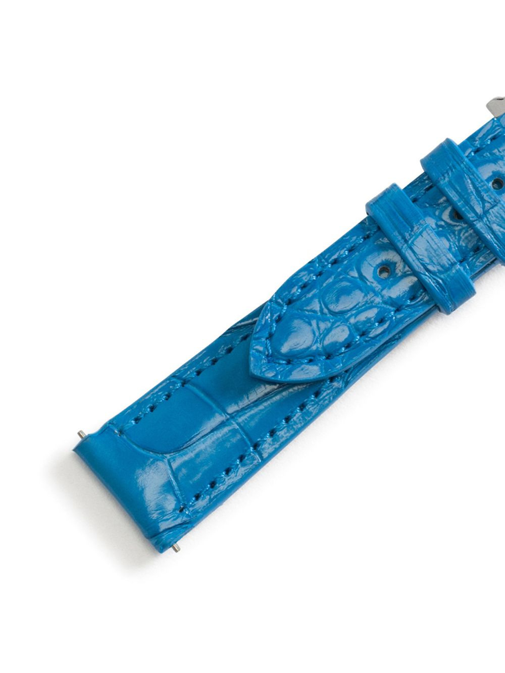 logo-embossed watch strap - 2
