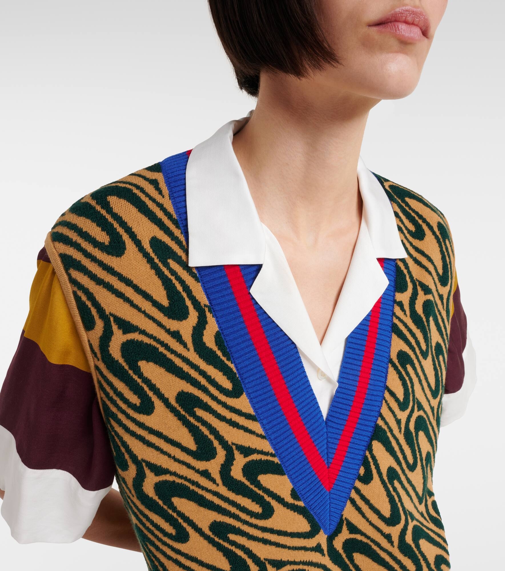 Intarsia midi dress - 4