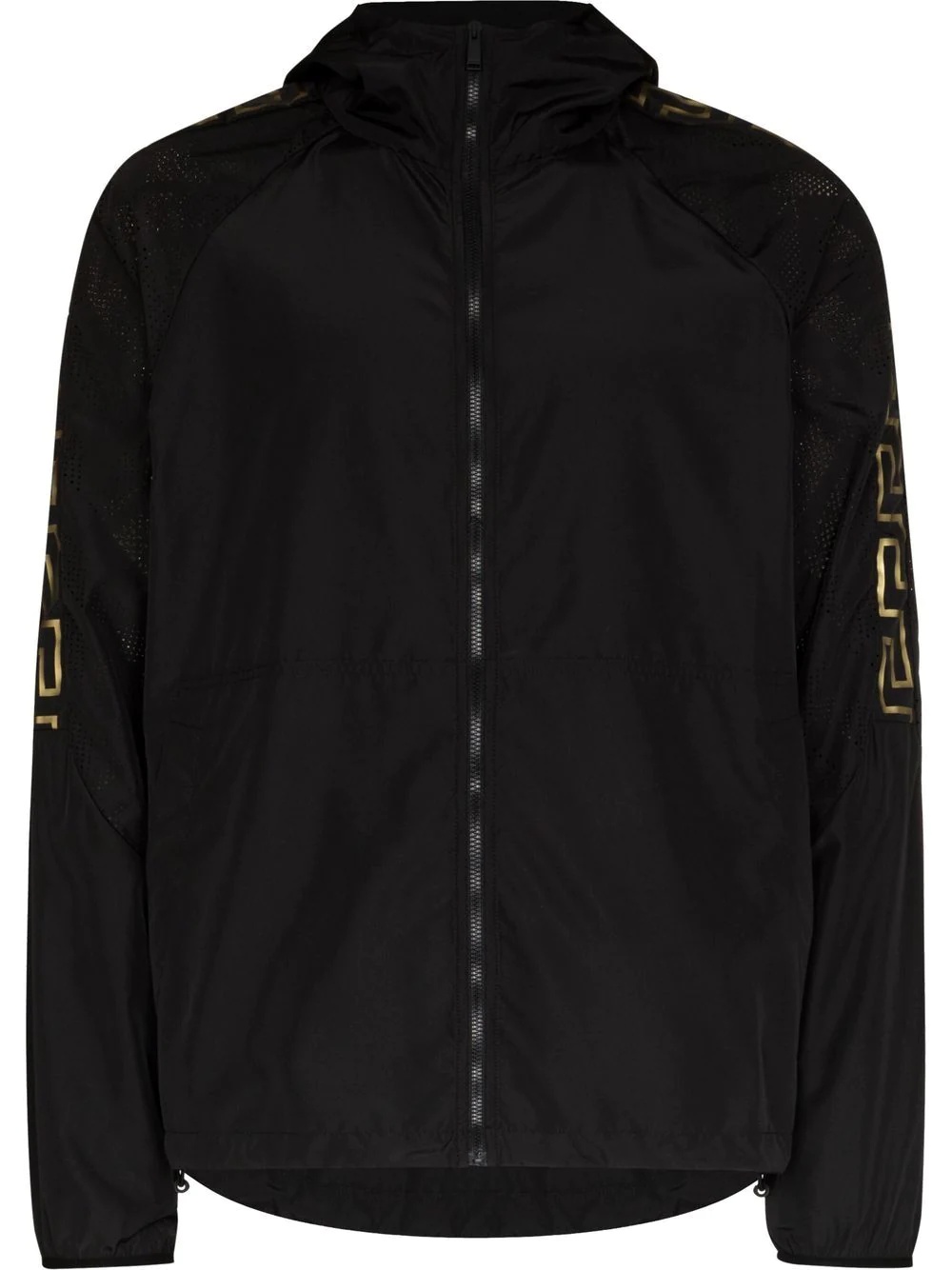 La Greca-print zip-fastening hoodie - 1