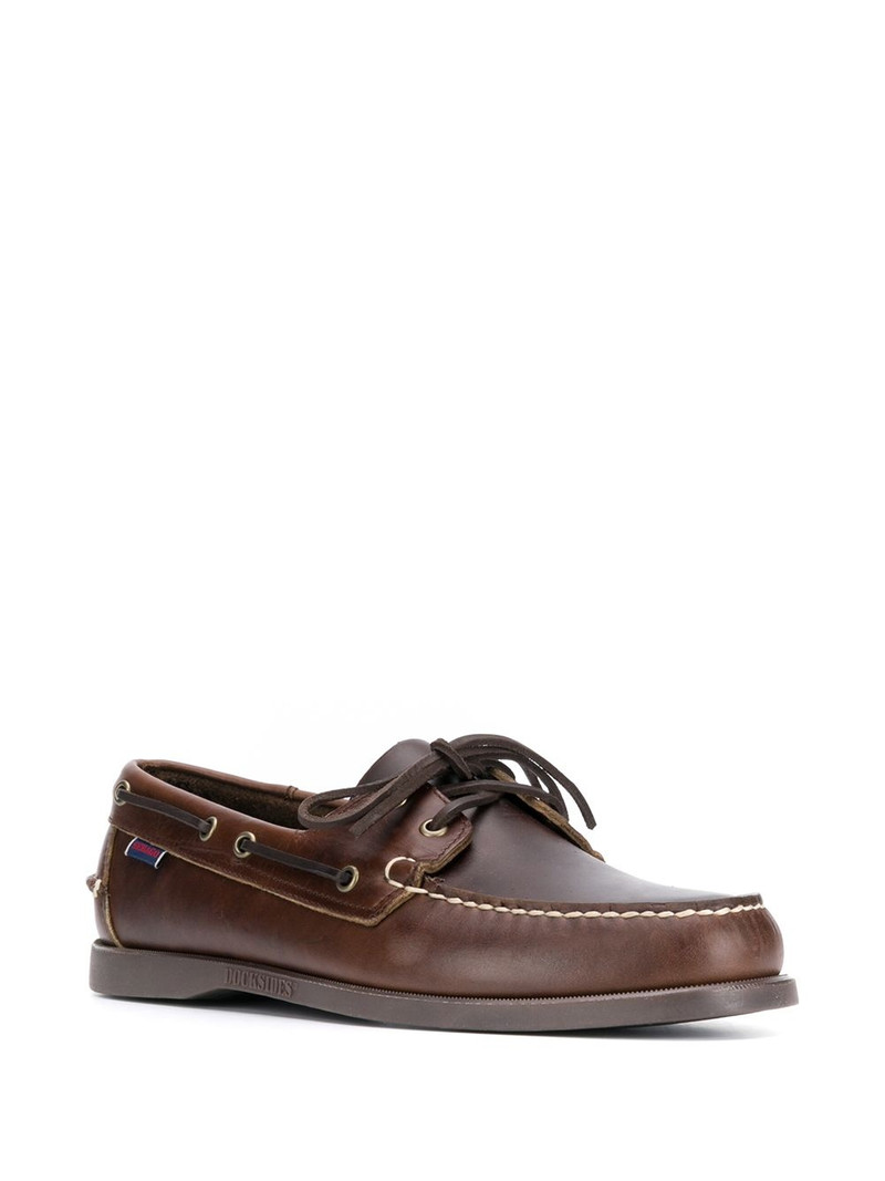 SEBAGO contrast stitch boat shoes outlook