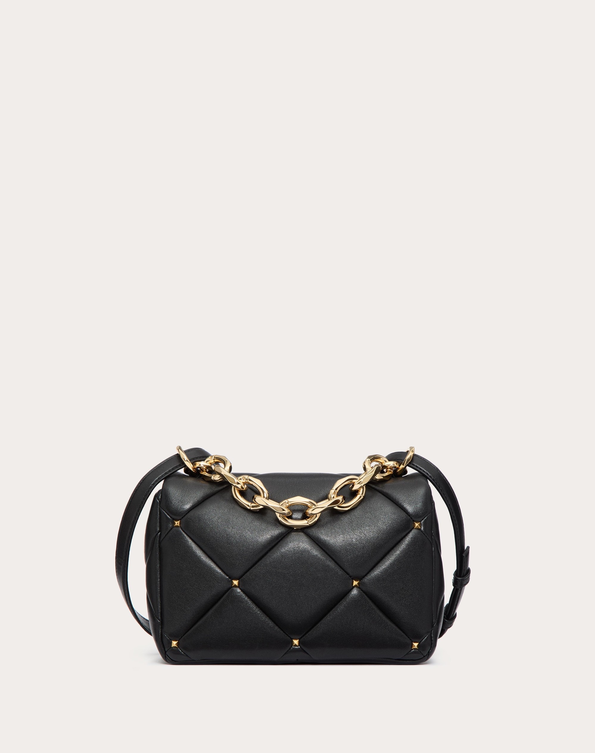 VALENTINO GARAVANI ROMAN STUD BAG IN NAPPA PATCHWORK - 3