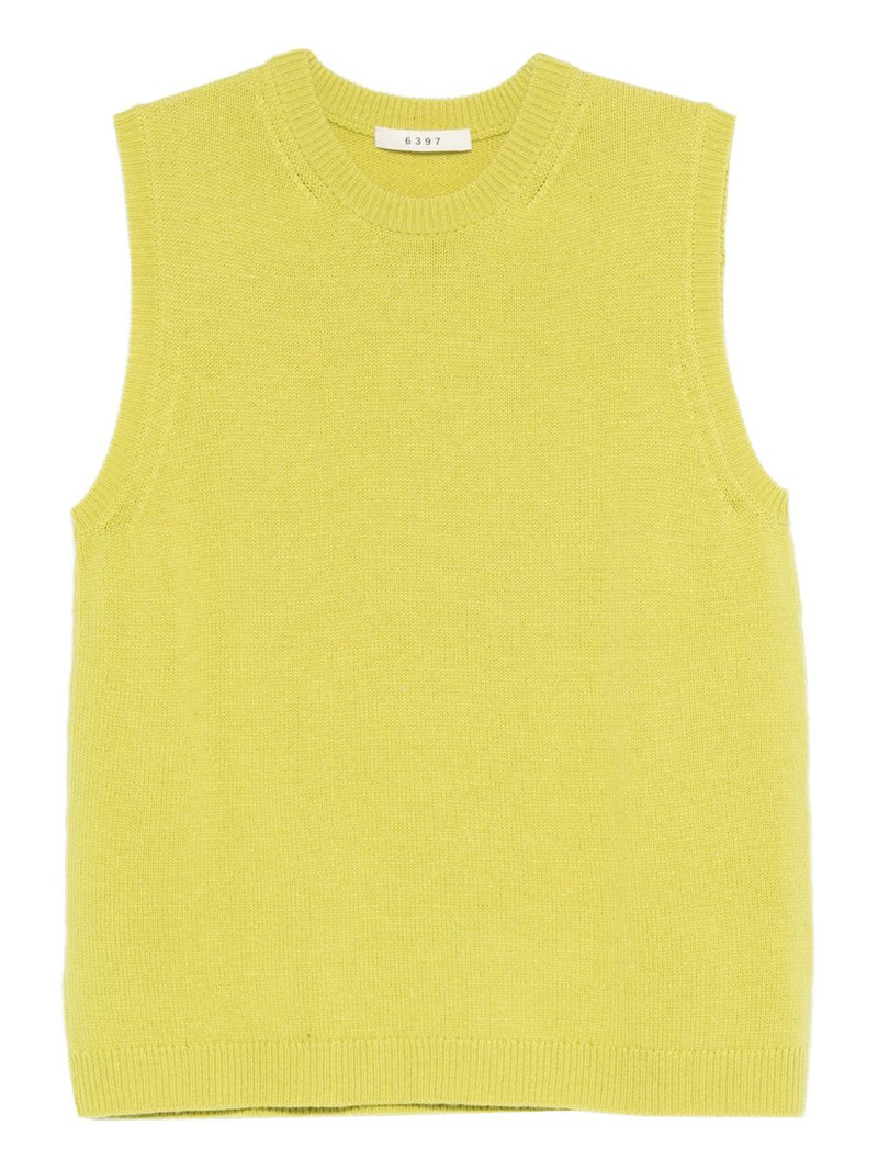 sleeveless wool-cashmere top 1